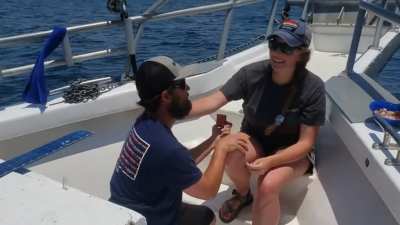 I proposed to my best friend, a few miles out in the Gulf of Mexico ?