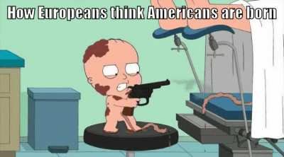 How Europeans think Americans are born