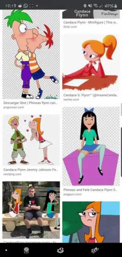 The results on Google of "Candace Flynn"