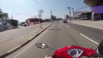 "man ppl really be driving recklessly these days..... oh shi-"