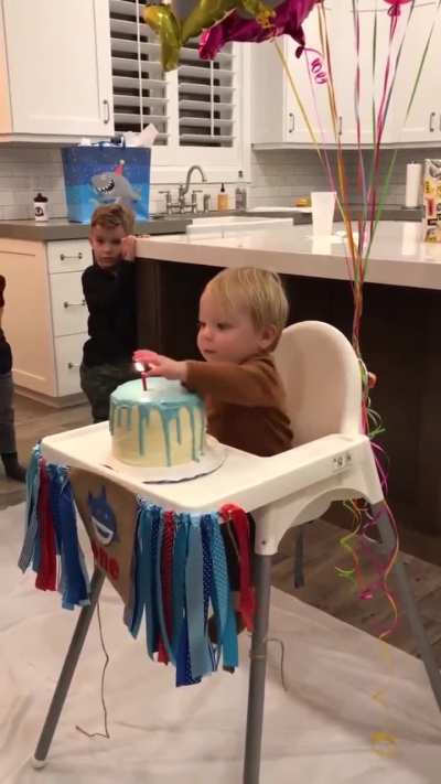 On his birthday
