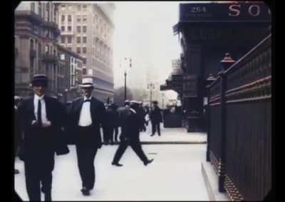 A rare video of New York back in 1911