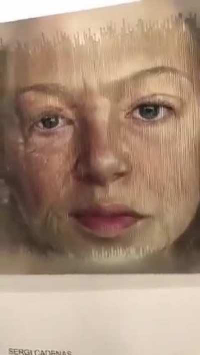 Artwork Transforming from Young to Elderly