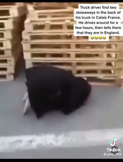 To sneak into England