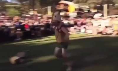 Since 2002, each year in an Australian park, hundreds to thousands of people bring their handmade cardboard creations to battle in a giant cardboard war known as "Box Wars.”