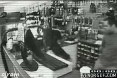 To point a gun