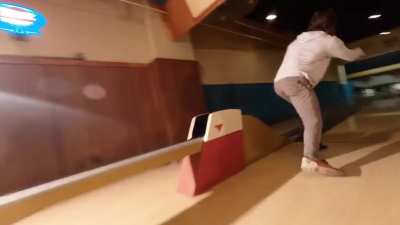 This Incredible Drone Shot of a Bowling Alley. Credit: jaybyrdfilms