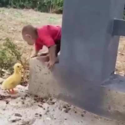 monkey and ducky ??