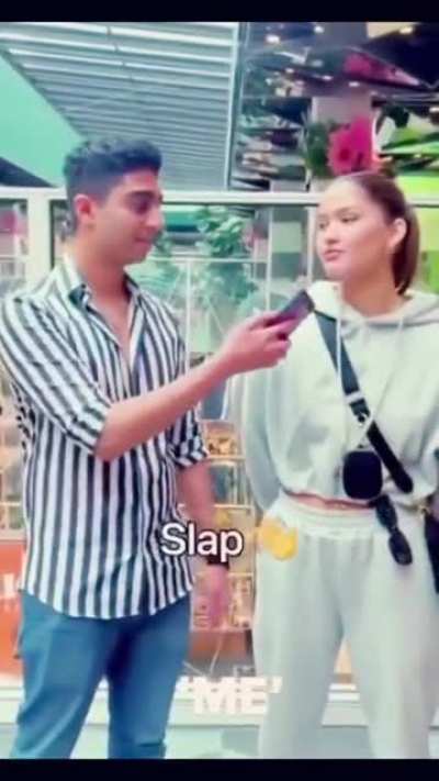 Kiss or slap?