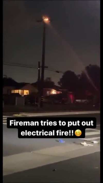 WCGW Using Water To Put Out Electrical Fire