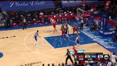 [Highlight] Embiid shuts down Capela and forces the travel, and uses his acting skills to draw the tech on Capela
