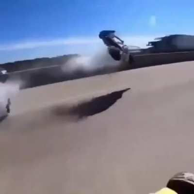 "Like I said before, always prepare to jump over the fallen motorcycles..."