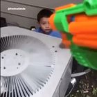 Morgan Freeman, the dad perspective of a Nerf gun fight