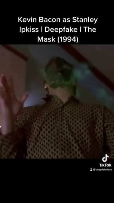 Kevin Bacon as Stanley Ipkiss | Deepfake | the Mask (1994)
