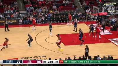 [Highlight] Bruno Fernando gets rejected by Rudy Gobert