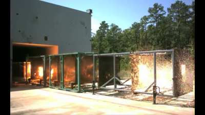 Electromagnetic Railgun firing a Hypervelocity Projectile at Mach 7 speed.