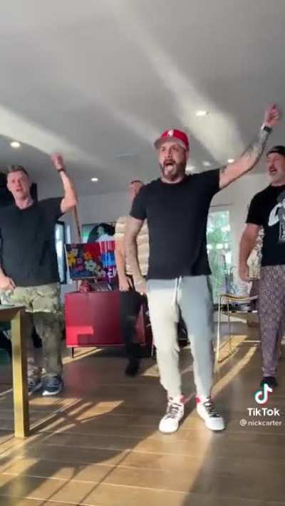Dudes doing a good job at dancing together