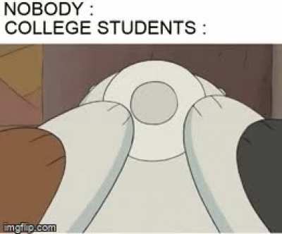 college bear needs more caffeine