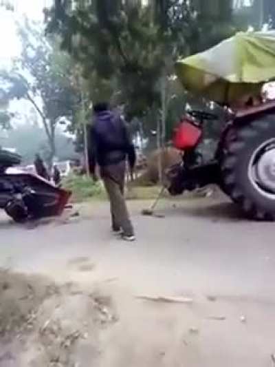 to tow an overloaded tractor