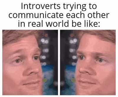 I am only comfortable in talking online