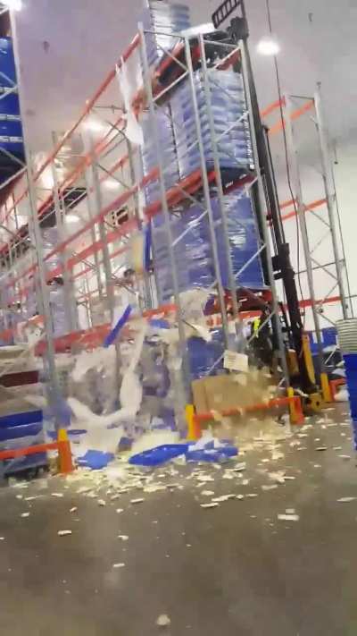 Pallet of sausage rolls for the bin