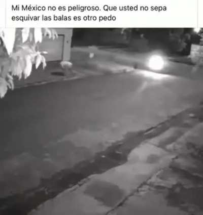 Man avoids hit and run assassination by dodging bullets using a roll