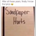 Finally understand the lyrics