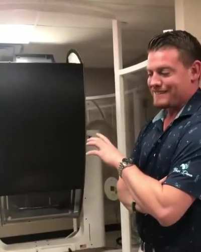 "Scientist" explaining how his machine will make professional MMA fighter see in slow motion