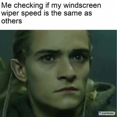 Whenever I'm driving and it starts to rain