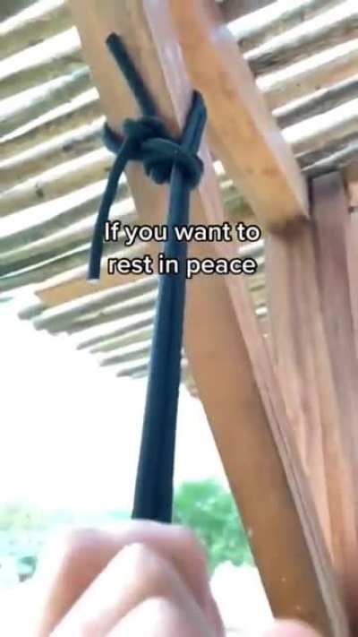 If you ever want to peacefully rest...