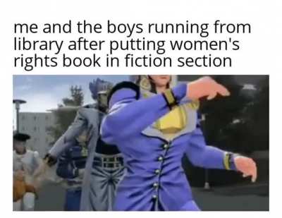 me and the bois in library