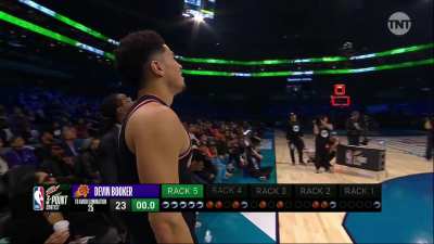 [Highlight] Devin Booker says "fuck" after Quavo tells him he was eliminated from the 3-pt contest (2019)