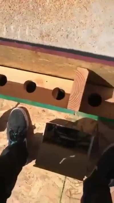 ? Construction site gets a visitor ?