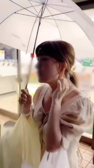 when your hands are full and it starts raining