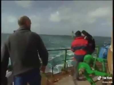 Shift change at a lighthouse