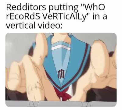 Redditors be like