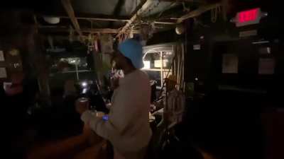 Using a Fire Alarm as the backing for a Jazz Performance