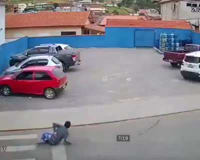 The first time I see such an accident...