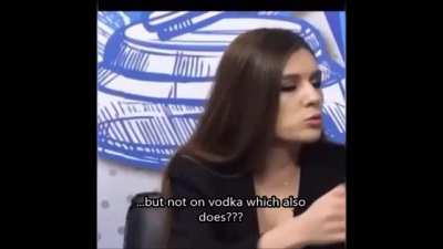 A humourous answer to a serious question.