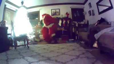 Dressed as Santa for my younger siblings and cousins and told them we "caught santa on camera"