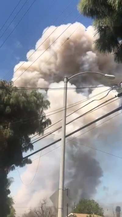 ? House Goes Sky High in Ontario CA
