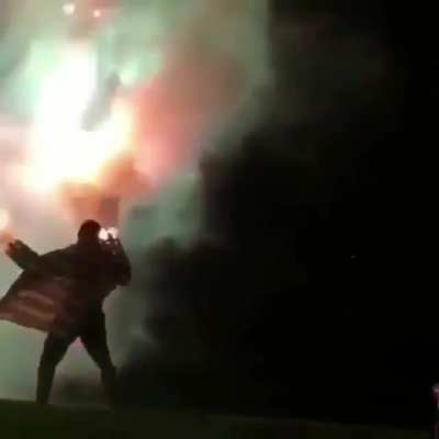 Some madlad had the balls to make a “firework suit”