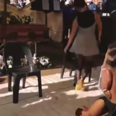 Sexy dancers at a funeral
