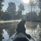 He really enjoys the early morning boat rides