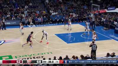 [Highlight] Josh Giddey goes DEEP into his bag on Chris Boucher