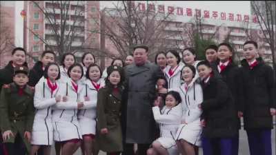 Extremely unsettling cheering and clapping for North Korean Leader
