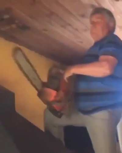Welp, thats enough chainsaw for today.