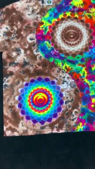 ying yang tie dye shirt