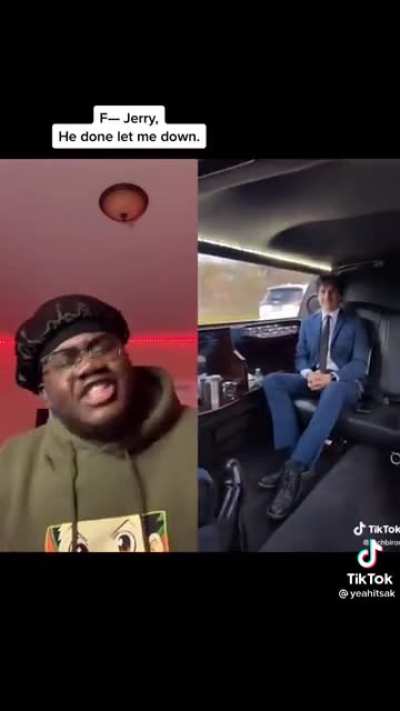 Jerry in the limousine
