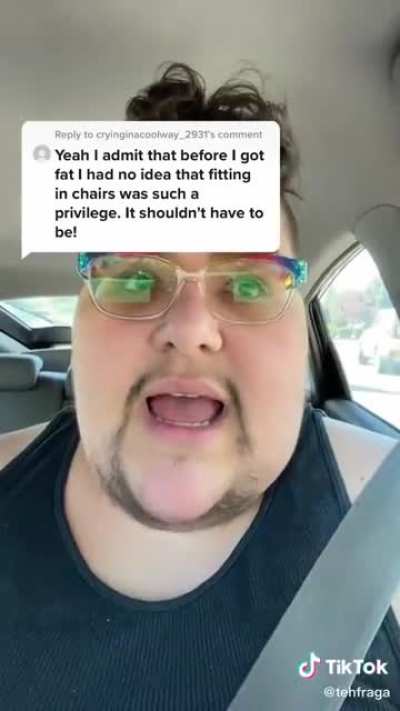 Fat community wants bigger chairs.